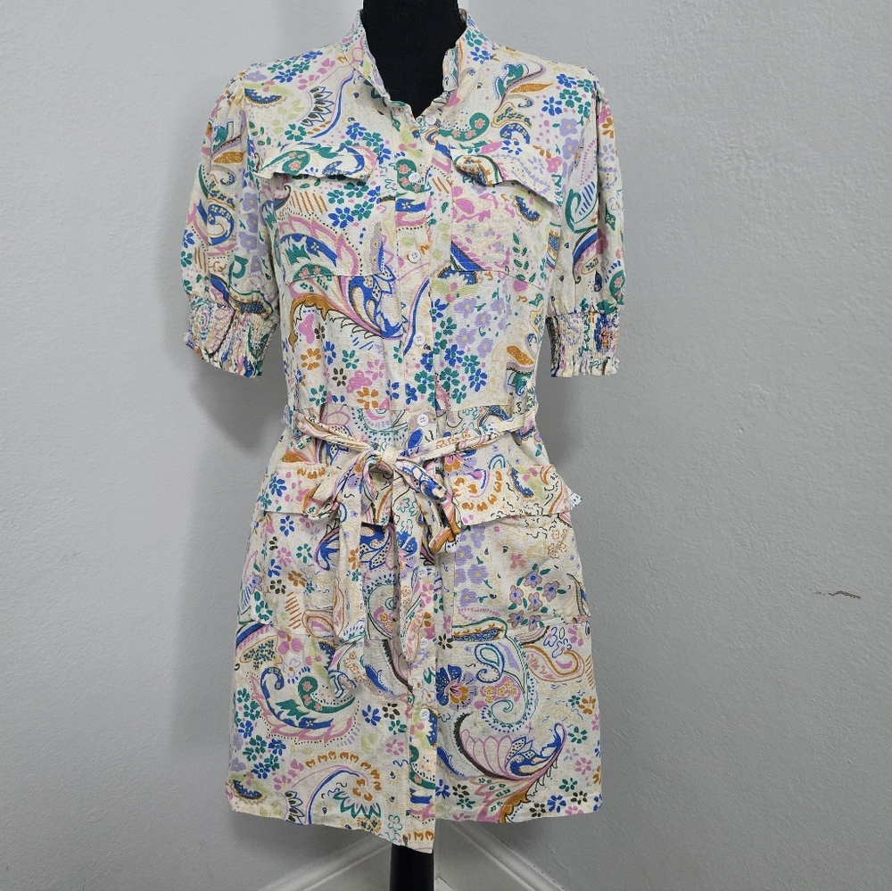 Fate Linen Blend Dress